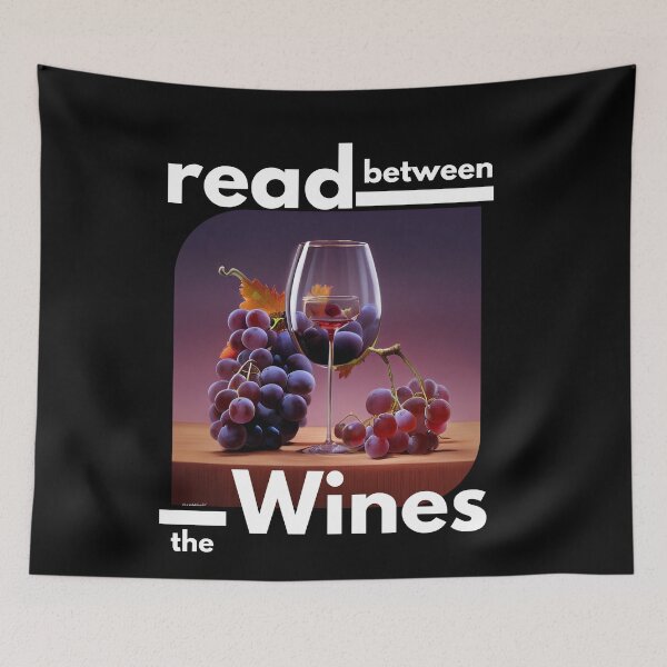 Item preview, Grapes Read Between the Wines designed and sold by TheCreativeFab.