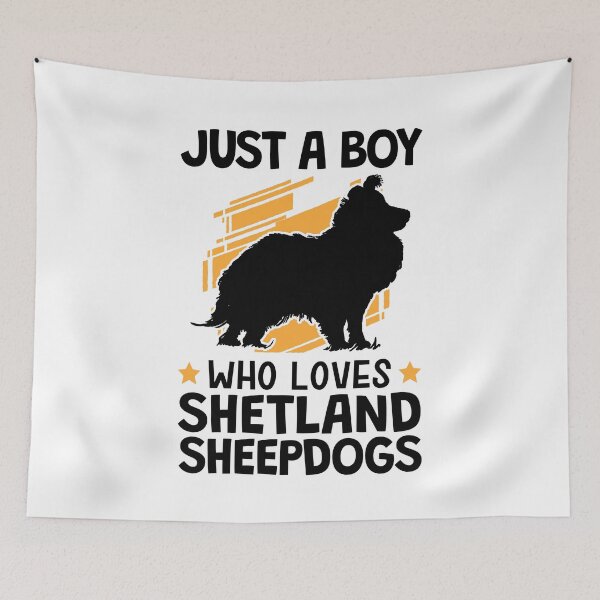 Item preview, Just a boy who loves Shetland Sheepdog designed and sold by madgrfx.