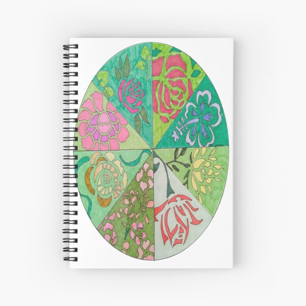 Quaternity - Flora Spiral Notebook