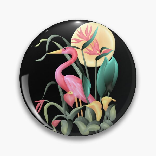 Item preview, Flamingo & Flowers Graphic designed and sold by Paula Helit.