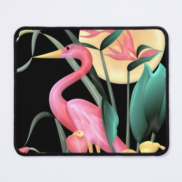 Item preview, Flamingo & Flowers Graphic designed and sold by Paula Helit.
