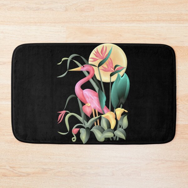 Item preview, Flamingo & Flowers Graphic designed and sold by Paula Helit.