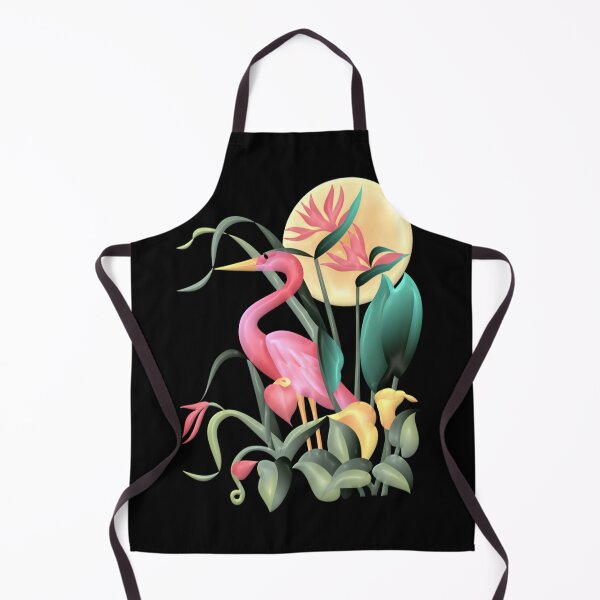 Item preview, Flamingo & Flowers Graphic designed and sold by Paula Helit.