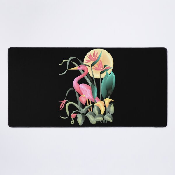 Item preview, Flamingo & Flowers Graphic designed and sold by Paula Helit.