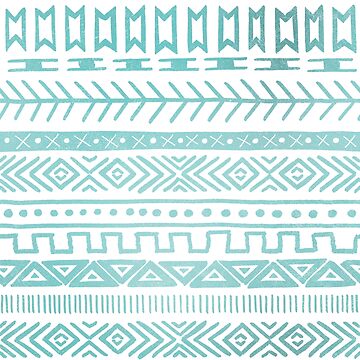 Artwork thumbnail, blue tribal pattern by Aquilicun
