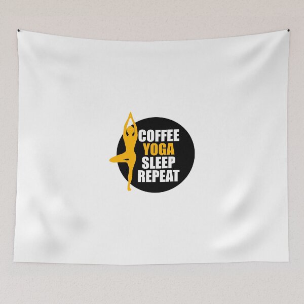 Item preview, Coffee yoga sleep repeat designed and sold by VimuDS.