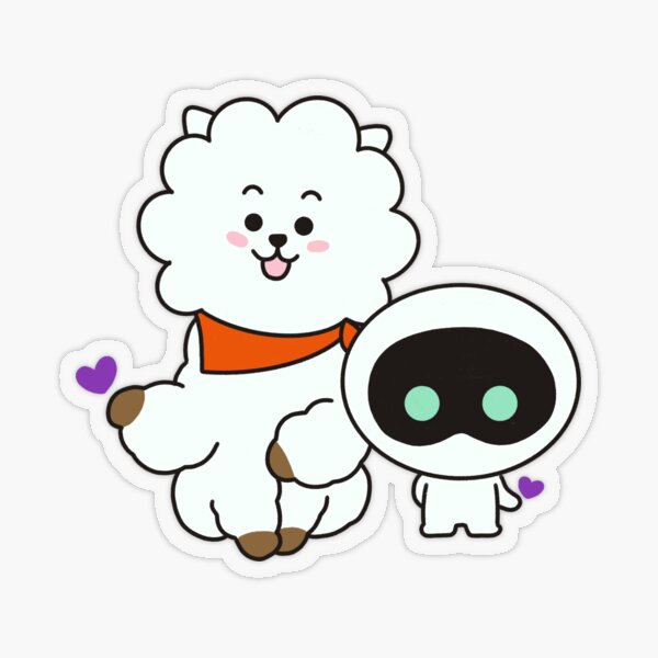 Bt21 Transparent Stickers for Sale