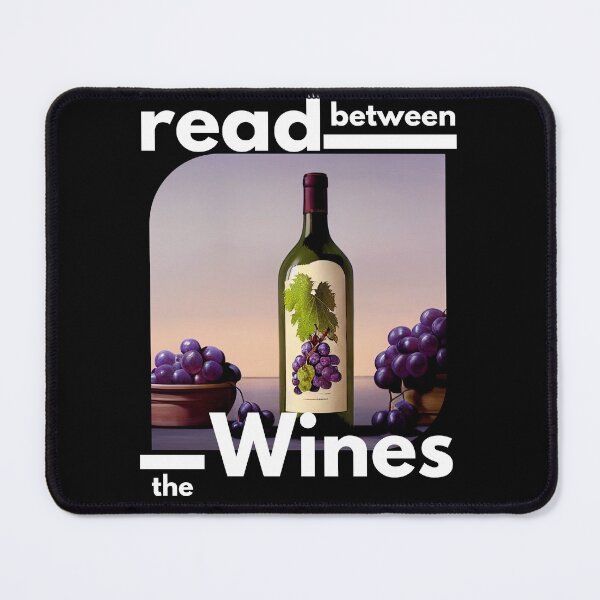 Item preview, Purple Grapes Read Between the Wines designed and sold by TheCreativeFab.