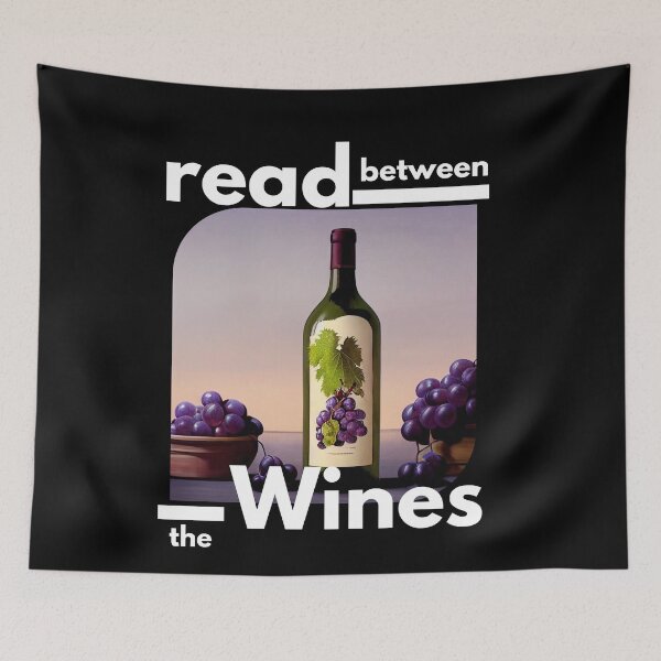 Item preview, Purple Grapes Read Between the Wines designed and sold by TheCreativeFab.