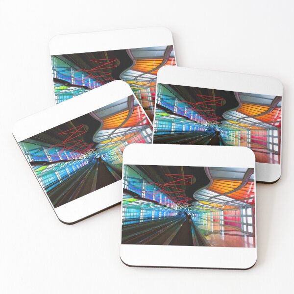 Item preview, SKY's the LIMIT Neon Walkway at O'Hare Airport - Chicago designed and sold by Daniel Hagerman.