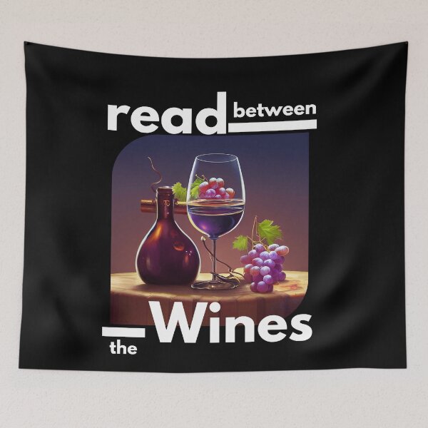 Item preview, Vivid Read Between the Wines designed and sold by TheCreativeFab.