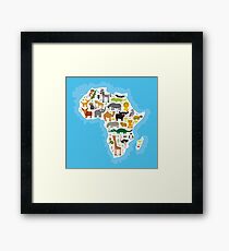 Animal Africa Continent Framed Print