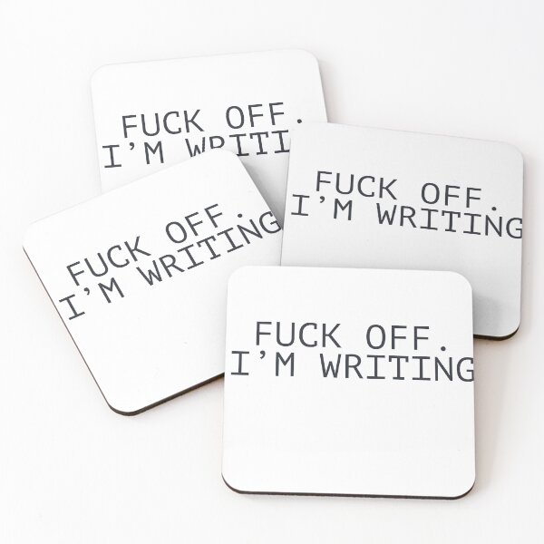 Item preview, Fuck off i'm writing designed and sold by mandover.