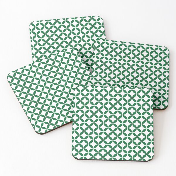 Item preview, Retro Circles and Diamonds Green 1 designed and sold by Makanahele.