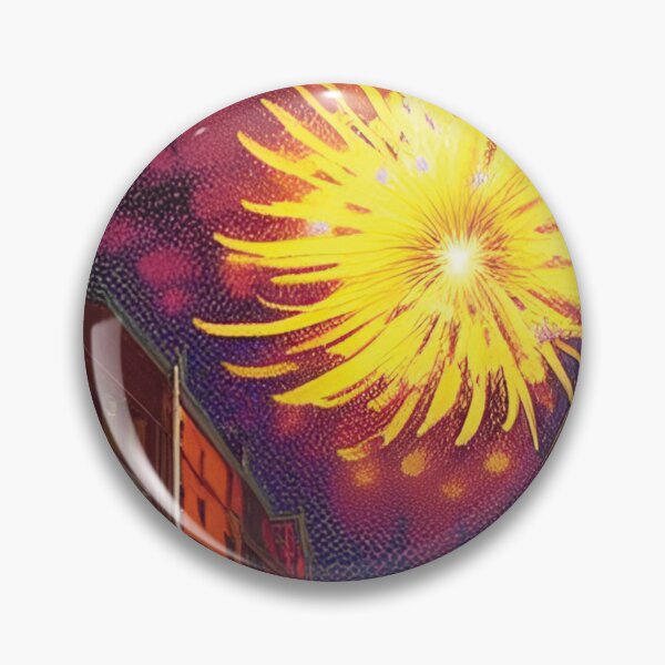 Item preview, Yellow Inverted Fireworks designed and sold by IWantHolidays.