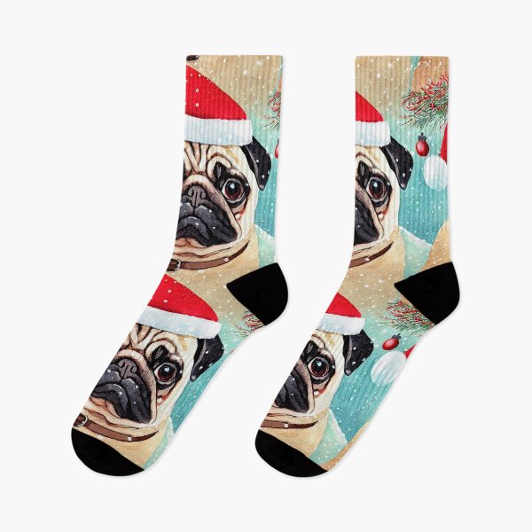 Item preview, Dreaming of a Pug Christmas designed and sold by Robin Morgan.