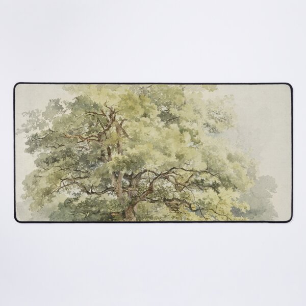 Item preview, Oak Tree Vintage Landscape Illustration designed and sold by livianasgifts.