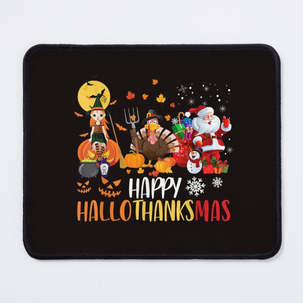 Item preview, Happy Hallothanksmas Funny Halloween Thanksgiving Christmas designed and sold by Best Selling ⭐⭐⭐⭐⭐(9.0).