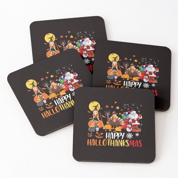 Item preview, Happy Hallothanksmas Funny Halloween Thanksgiving Christmas designed and sold by Best Selling ⭐⭐⭐⭐⭐(9.0).