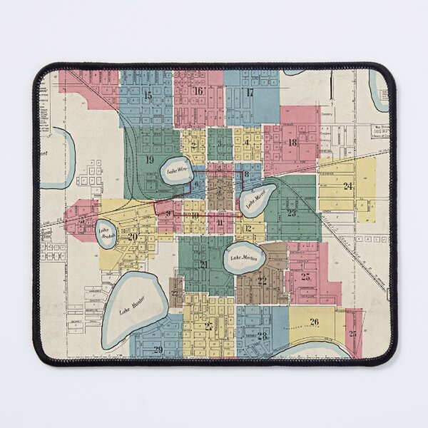 Item preview, 1922 Fire Insurance Map of Lakeland, Florida. designed and sold by Maddie-iceee.