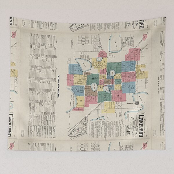 Item preview, 1922 Fire Insurance Map of Lakeland, Florida. designed and sold by Maddie-iceee.
