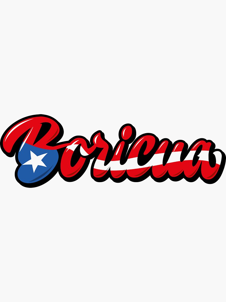 "Boricua, Puerto Rico" Sticker for Sale by LatinoPower Redbubble