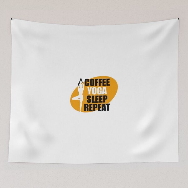 Item preview, Coffee yoga sleep repeat designed and sold by VimuDS.