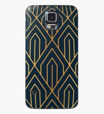 Art Deco Muster # 2 Gold Hülle & Klebefolie für Samsung Galaxy
