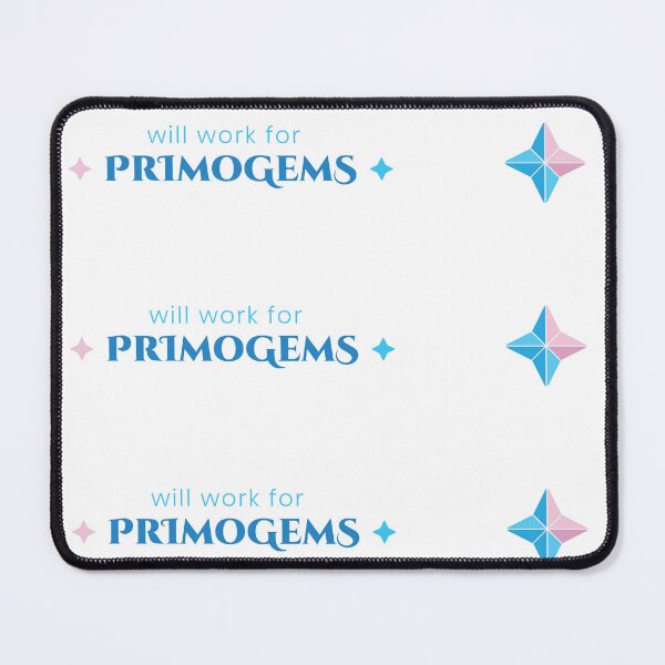 Item preview, Will Work For Primogems Sticker Pack - Genshin Impact Funny Quote designed and sold by Subtlety.