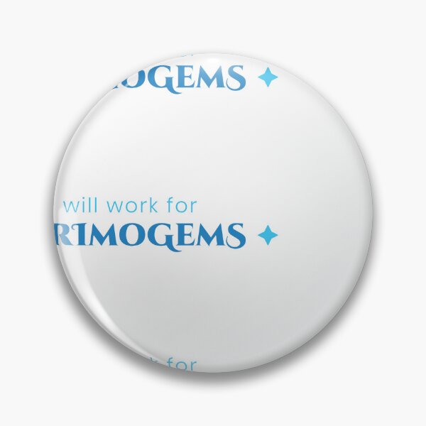 Item preview, Will Work For Primogems Sticker Pack - Genshin Impact Funny Quote designed and sold by Subtlety.