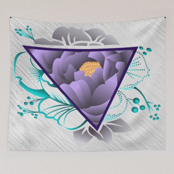 Item preview, Flower Triangle Graphic designed and sold by Paula Helit.