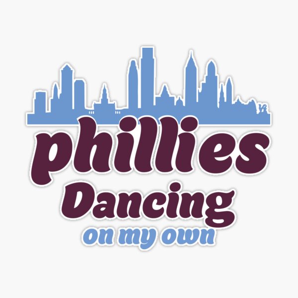 Phillies Philly Baseball Dancing On My Own Philadelphia Skyline | Poster