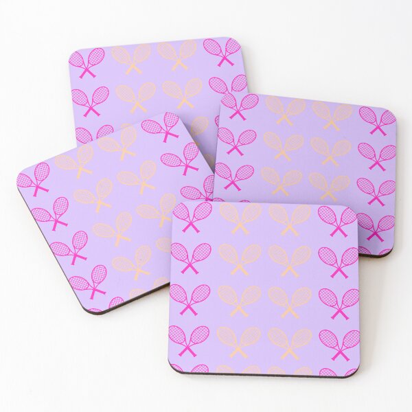 Item preview, Tennis Rackets Print | Light Purple Background | Tennis Pattern designed and sold by BigCityTennis.