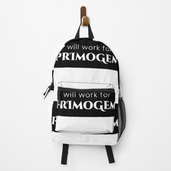 Item preview, Will Work For Primogems Sticker Pack - Genshin Impact Funny Quote designed and sold by Subtlety.