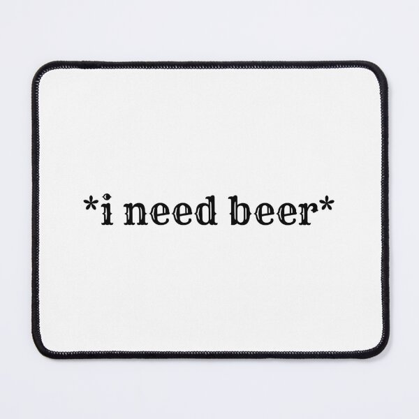 Item preview, *i need beer* sticker designed and sold by Swobodzio.