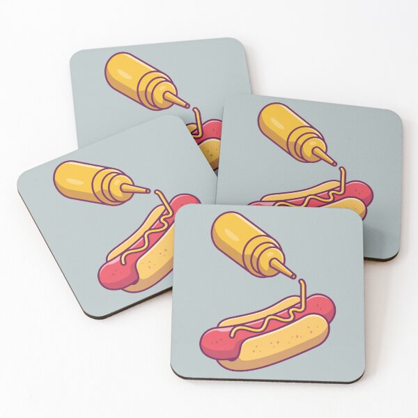 Item preview, Hotdog with mustard designed and sold by ZolaBancroft.