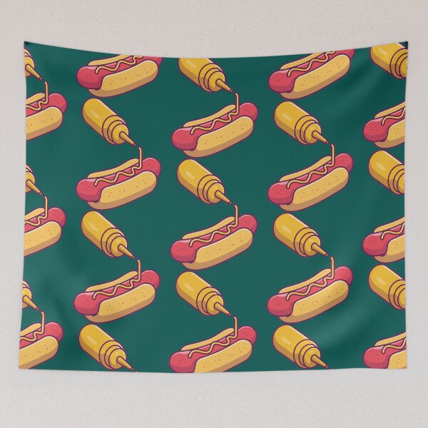 Item preview, Hotdog with mustard designed and sold by ZolaBancroft.