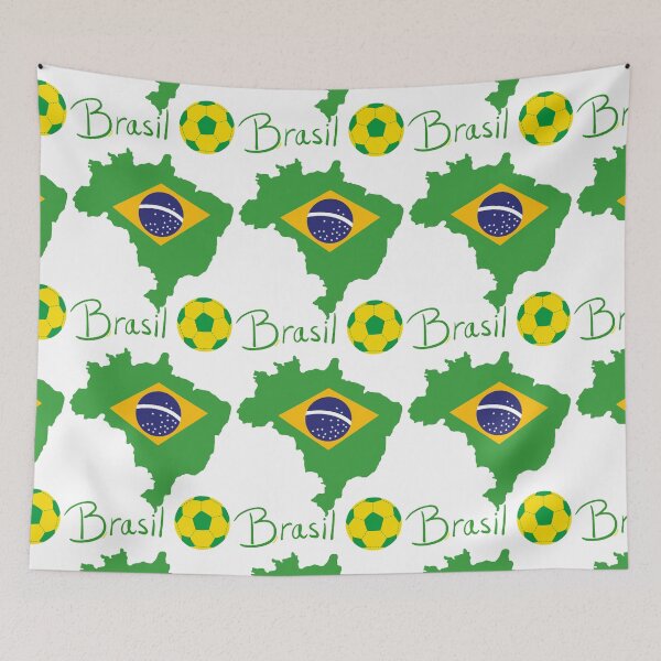 Item preview, Brazil Map Flag designed and sold by Tienda-Vane.