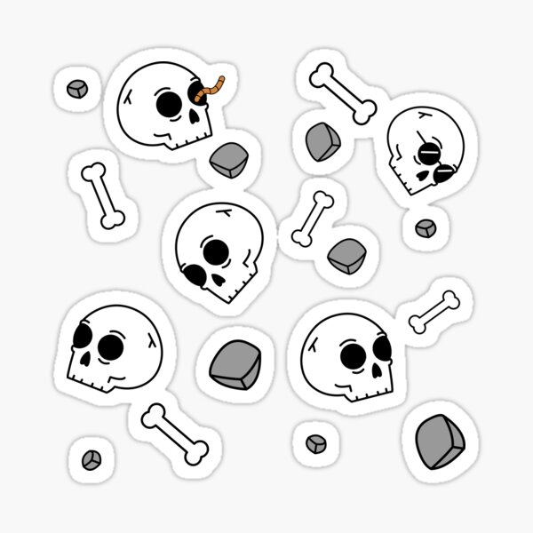 Bones Sinking Like Stones Sticker