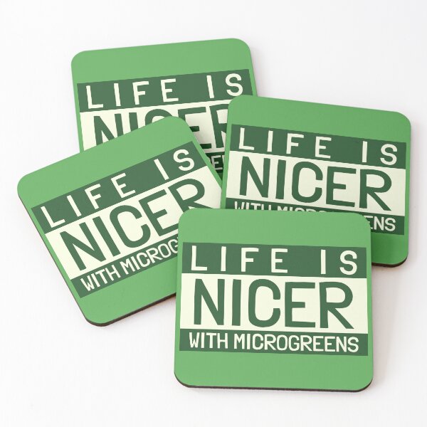 Item preview, LIFE IS NICER WITH MICROGREENS designed and sold by BestCoolStuff.