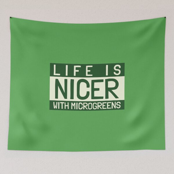 Item preview, LIFE IS NICER WITH MICROGREENS designed and sold by BestCoolStuff.