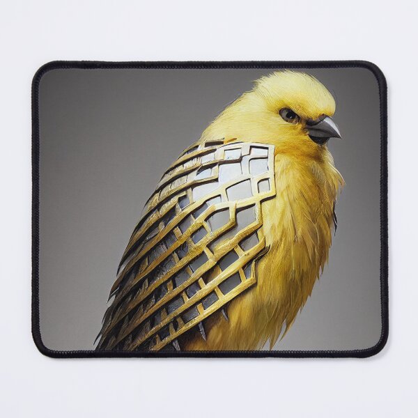 Item preview, Angry canary with stainless steel feathers and iron claws designed and sold by SingularityGeek.