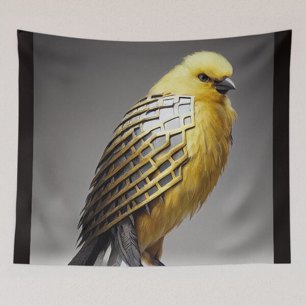 Item preview, Angry canary with stainless steel feathers and iron claws designed and sold by SingularityGeek.