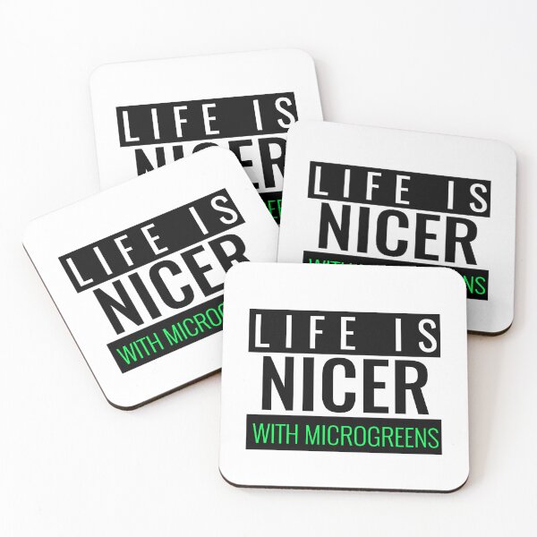 Item preview, LIFE IS NICER WITH MICROGREENS designed and sold by BestCoolStuff.