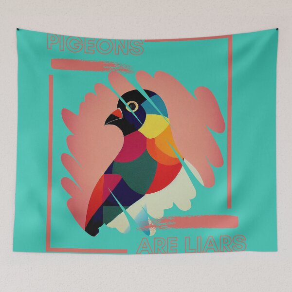 Item preview, Artistic Pigeons are Liars designed and sold by TheCreativeFab.
