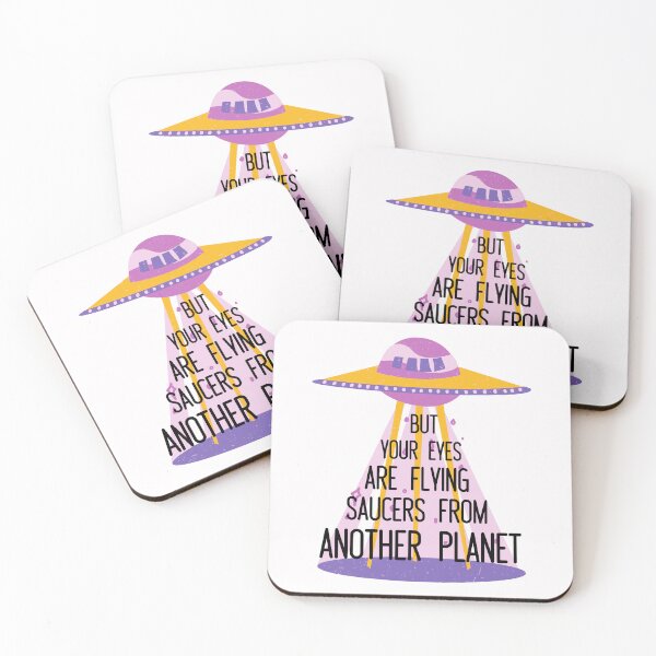 Item preview, Saucers from another planet / snow on the beach  designed and sold by BloompodDesigns.