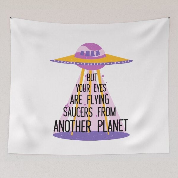 Item preview, Saucers from another planet / snow on the beach  designed and sold by BloompodDesigns.