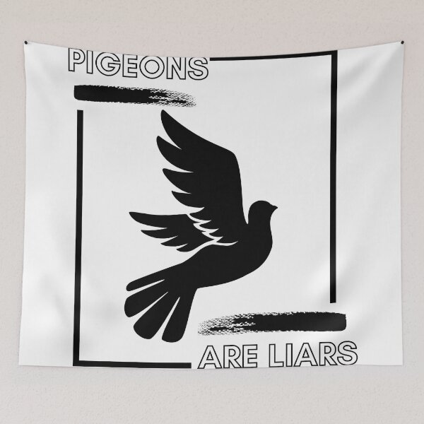 Item preview, Funny Pigeons are Liars designed and sold by TheCreativeFab.