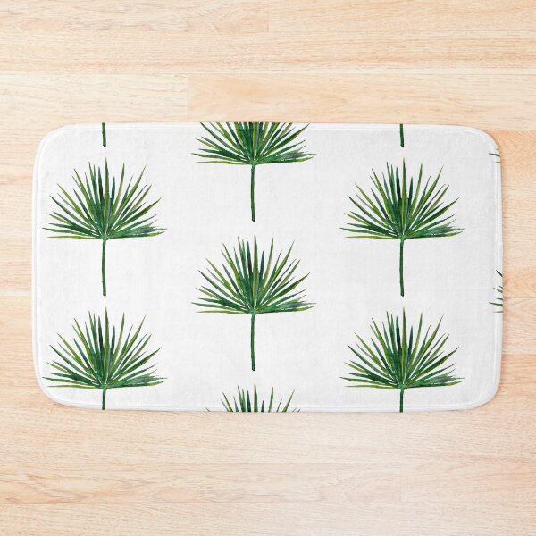 Item preview, Leaf palm seamless pattern watercolor illustration designed and sold by Yana Mustafina | Boho Soulful Designs.