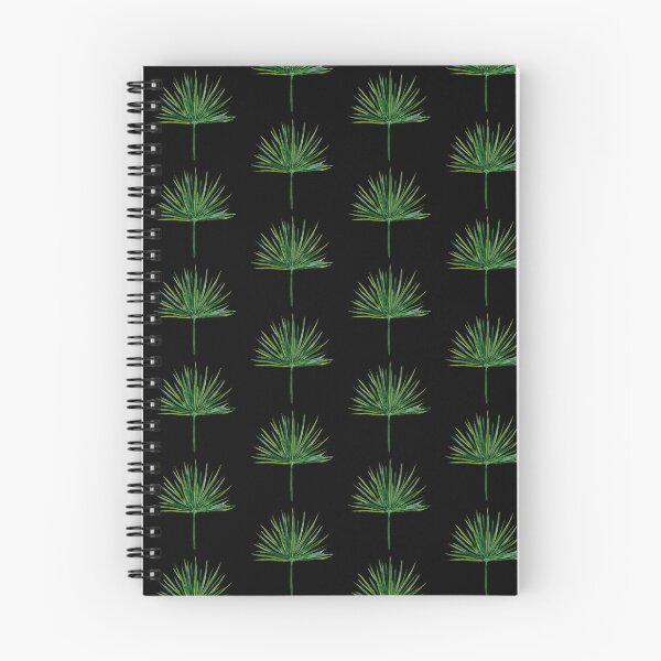 Item preview, Leaf palm seamless black pattern watercolor illustration designed and sold by Yana Mustafina | Boho Soulful Designs.